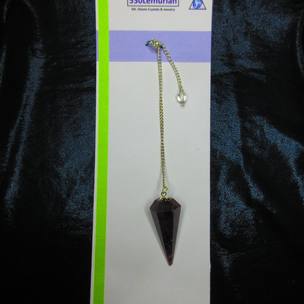 Amethyst Gemstone Dowsing Pendulum Meditation Tool